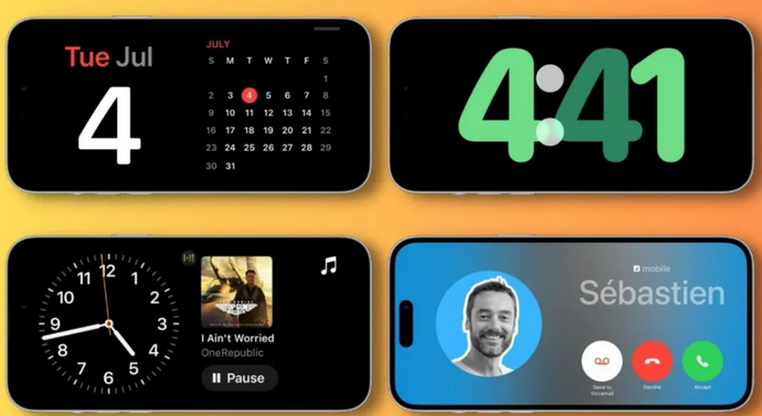疏附苹果手机维修分享iOS17横屏充电待机显示有什么好处 